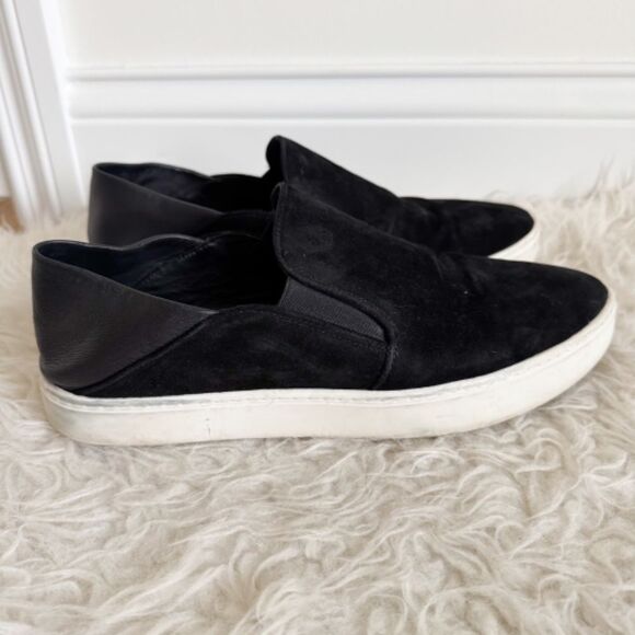 Vince Garvey Black Suede Slip On Sneakers | Size 9.5 - Picture 5 of 10